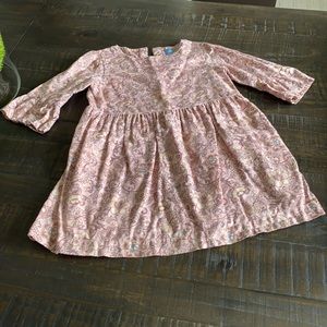 🦋Like New! Toddler Gap Pink and Gray Floral Dress!